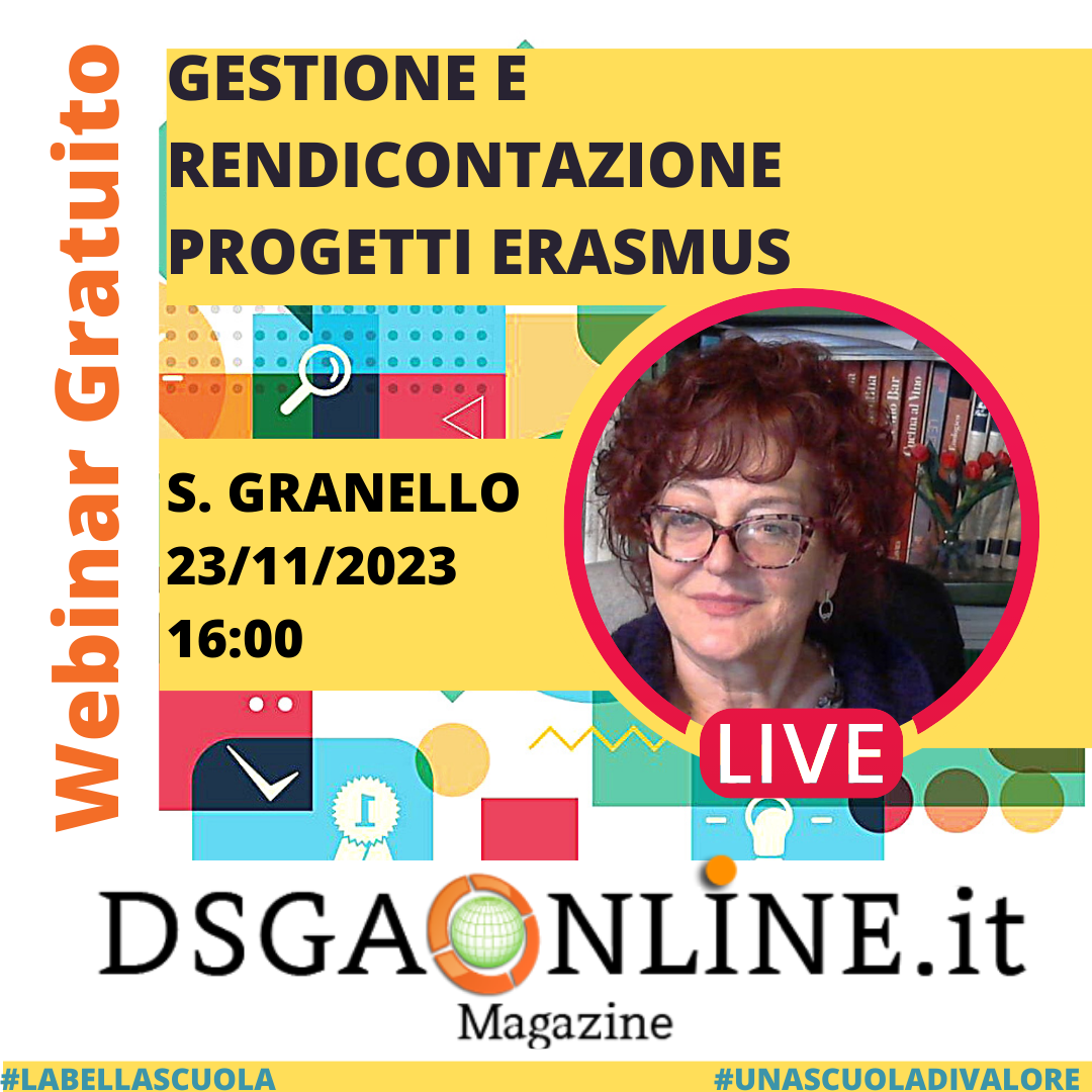 Gestione E Rendicontazione Progetti Erasmus Associazione DSGA Online