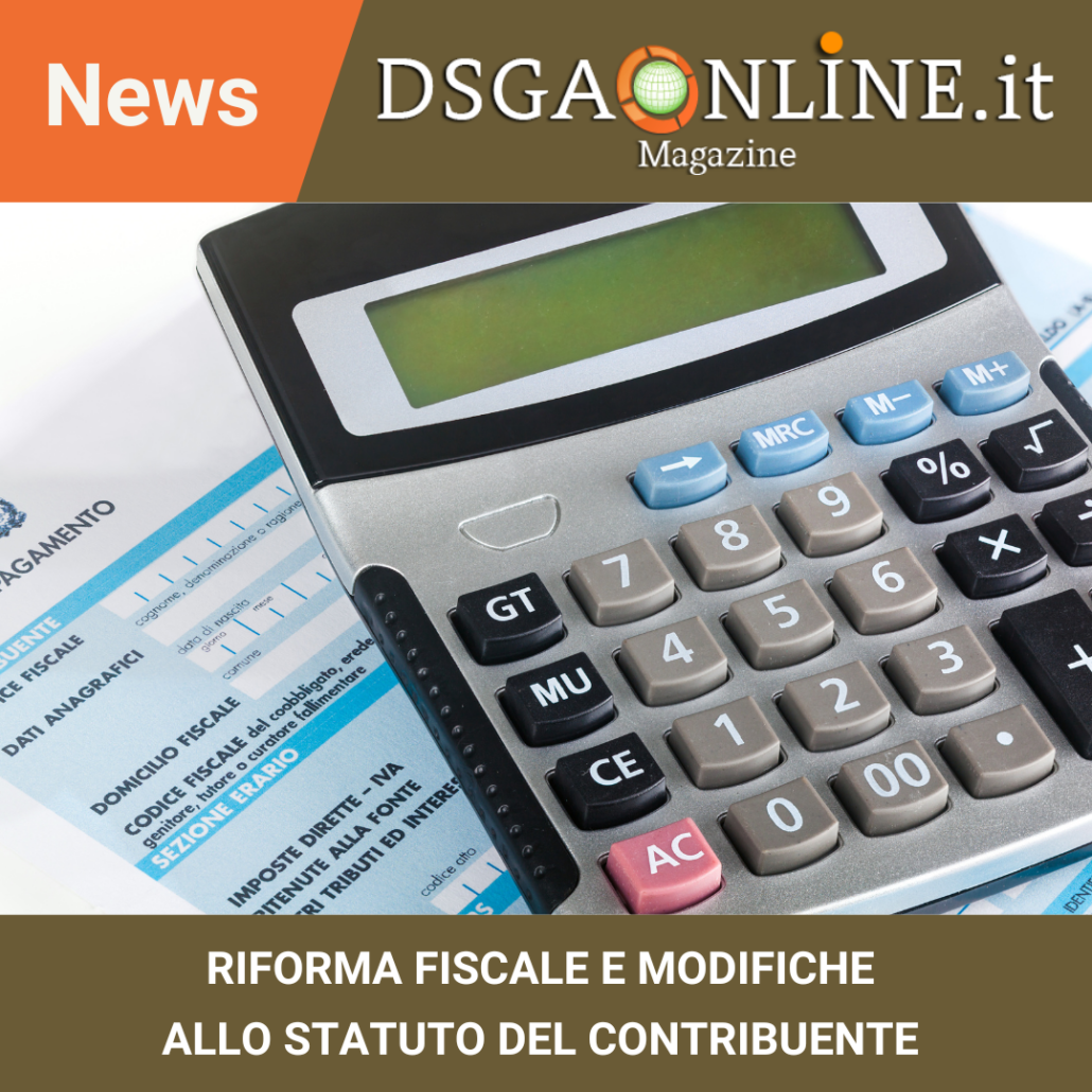 Riforma Fiscale E Modifiche Allo Statuto Del Contribuente ...