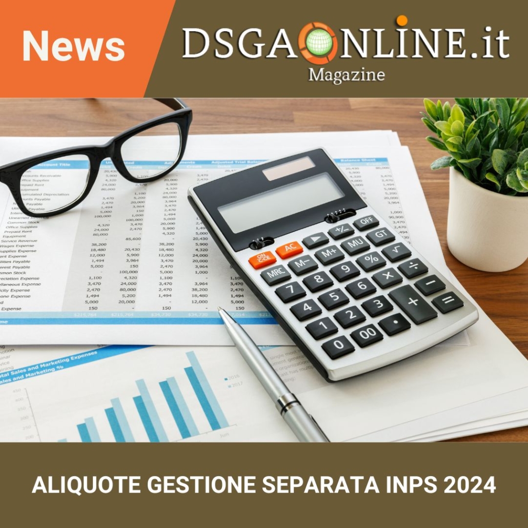 Aliquote Gestione Separata INPS 2024 Associazione DSGA Online