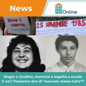 Biagio-Giuditta-legalità-scuola Foto di Biagio Siciliano e Maria Giuditta Milella, vittime della mafia a Palermo, simbolo della legalità a scuola.