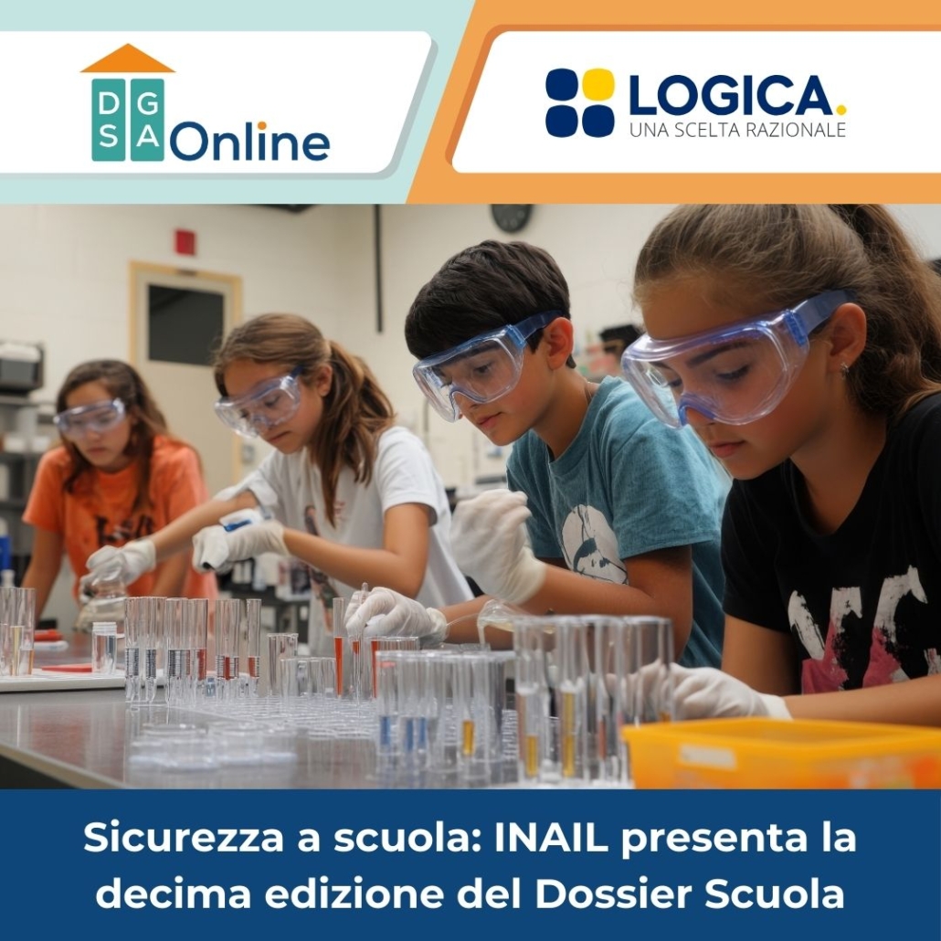 Studenti con dispositivi di protezione durante una lezione pratica di sicurezza a scuola.